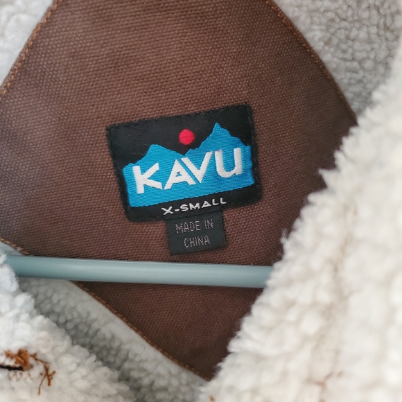 Brown Fleece Denim Jacket - Picture 3 of 5